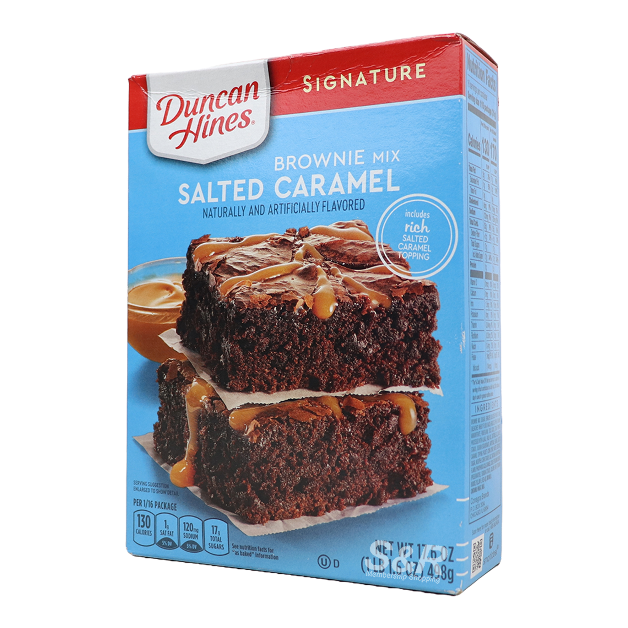 Duncan Hines Salted Caramel Brownie Mix 498g Duncan Hines Salted Caramel Brownie Mix 498g